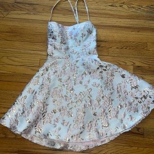 Floral Pink Mini Dress
